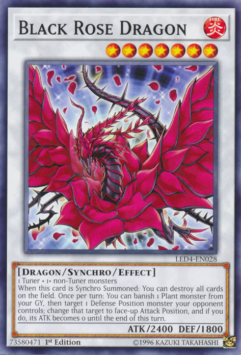 Black Rose Dragon [LED4-EN028] Common | Rock City Comics