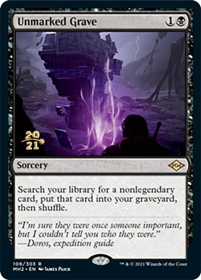 Unmarked Grave [Modern Horizons 2 Prerelease Promos] | Rock City Comics