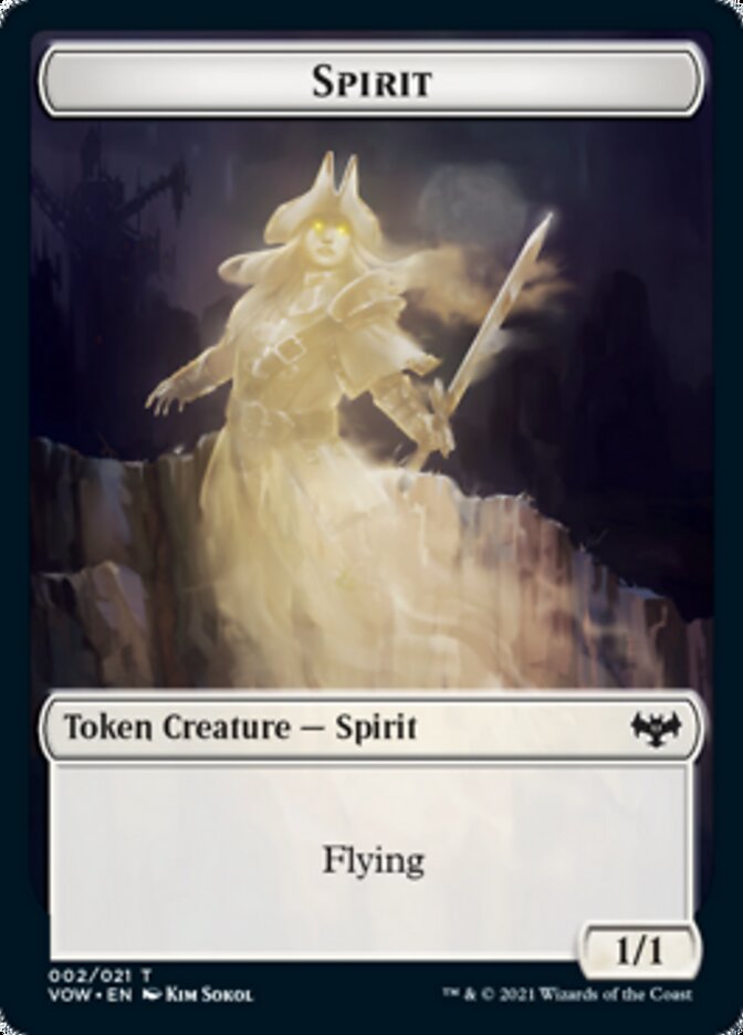 Spirit Token (002) [Innistrad: Crimson Vow Tokens] | Rock City Comics