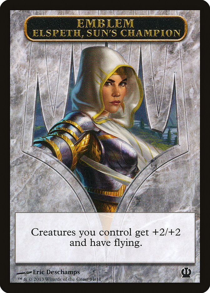 Elspeth, Sun's Champion Emblem [Theros Tokens] | Rock City Comics