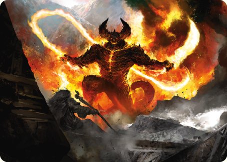 The Balrog, Flame of Udun Art Card [The Lord of the Rings: Tales of Middle-earth Art Series] | Rock City Comics