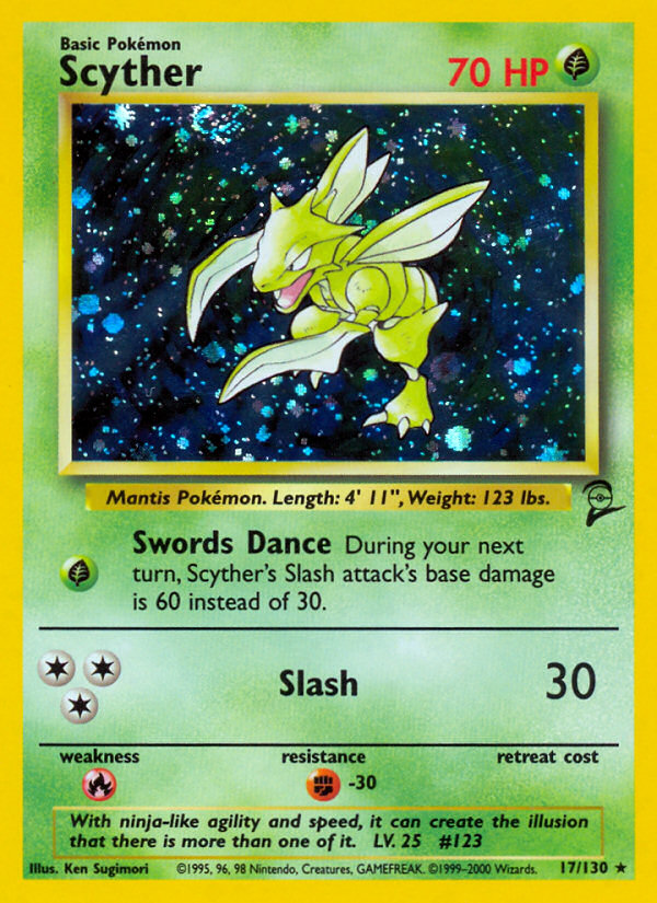 Scyther (17/130) [Base Set 2] | Rock City Comics