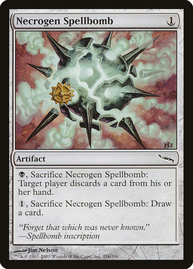 Necrogen Spellbomb [Mirrodin] | Rock City Comics
