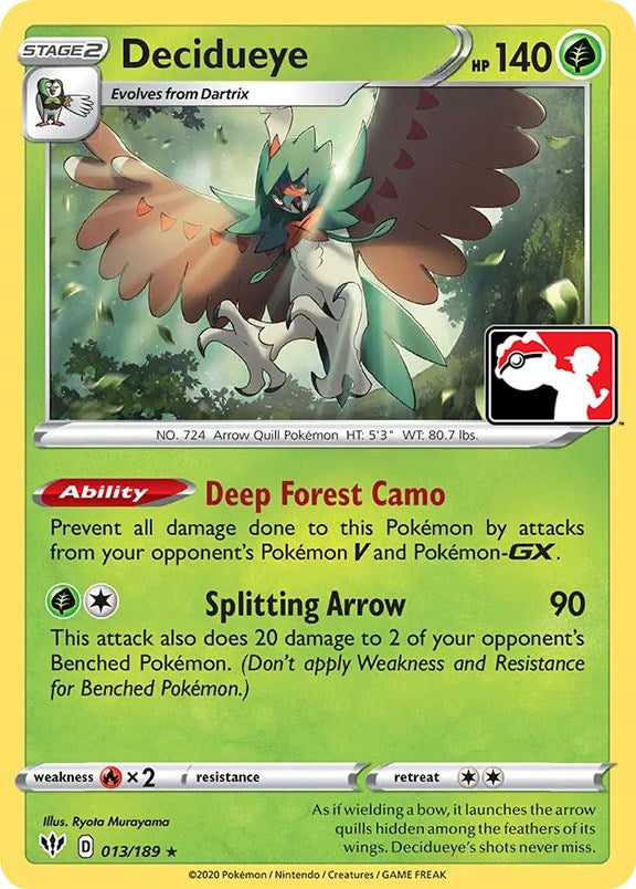 Decidueye (013/189) [Prize Pack Series One] | Rock City Comics