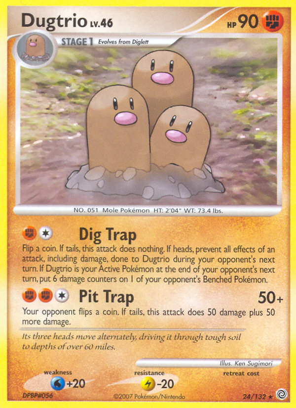 Dugtrio (24/132) [Diamond & Pearl: Secret Wonders] | Rock City Comics