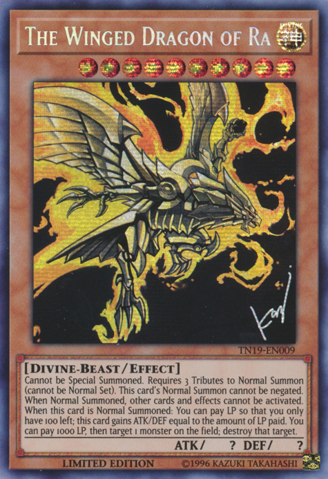 The Winged Dragon of Ra [TN19-EN009] Prismatic Secret Rare | Rock City Comics