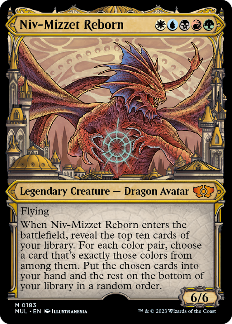 Niv-Mizzet Reborn (Halo Foil) [Multiverse Legends] | Rock City Comics