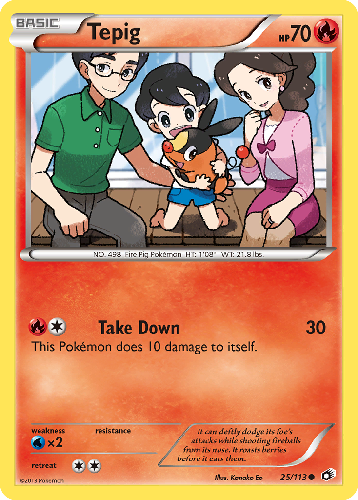 Tepig (25/113) [Black & White: Legendary Treasures] | Rock City Comics