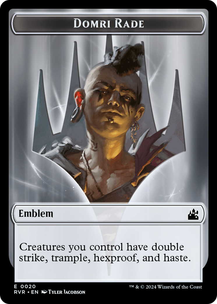 Domri Rade Emblem [Ravnica Remastered Tokens] | Rock City Comics