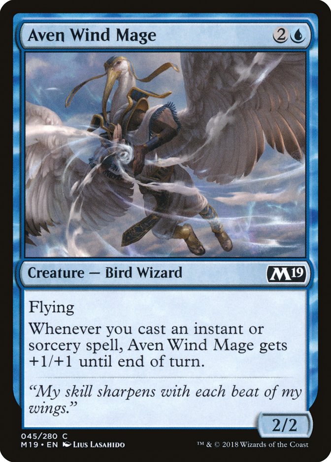 Aven Wind Mage [Core Set 2019] | Rock City Comics