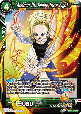 Android 18, Ready for a Fight (BT14-070) [Cross Spirits] | Rock City Comics
