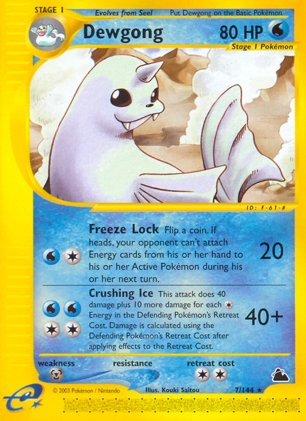 Dewgong (7/144) [Skyridge] | Rock City Comics