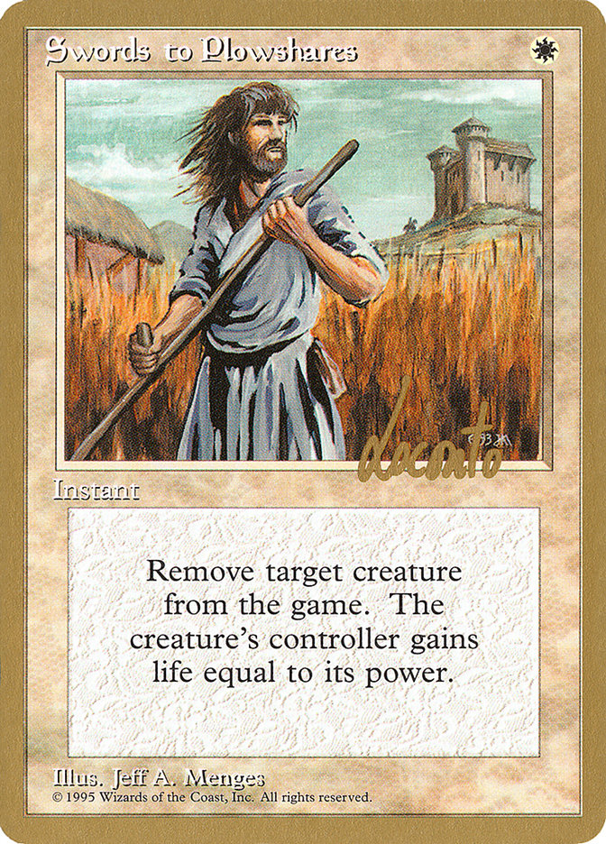 Swords to Plowshares (Michael Loconto) [Pro Tour Collector Set] | Rock City Comics