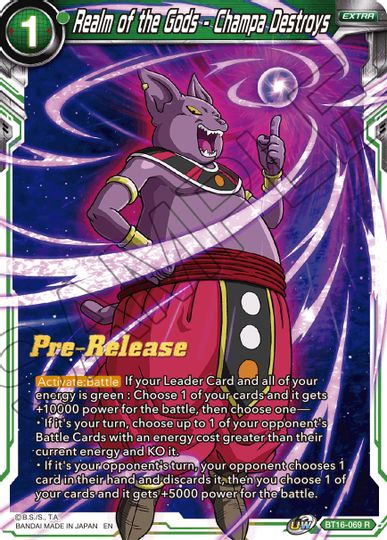 Realm of the Gods - Champa Destroys (BT16-069) [Realm of the Gods Prerelease Promos] | Rock City Comics