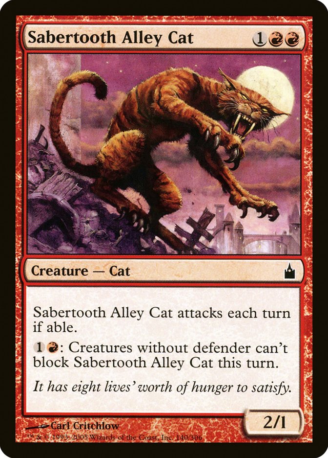 Sabertooth Alley Cat [Ravnica: City of Guilds] | Rock City Comics