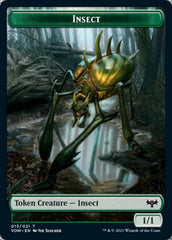 Insect // Human (010) Double-sided Token [Innistrad: Crimson Vow Tokens] | Rock City Comics