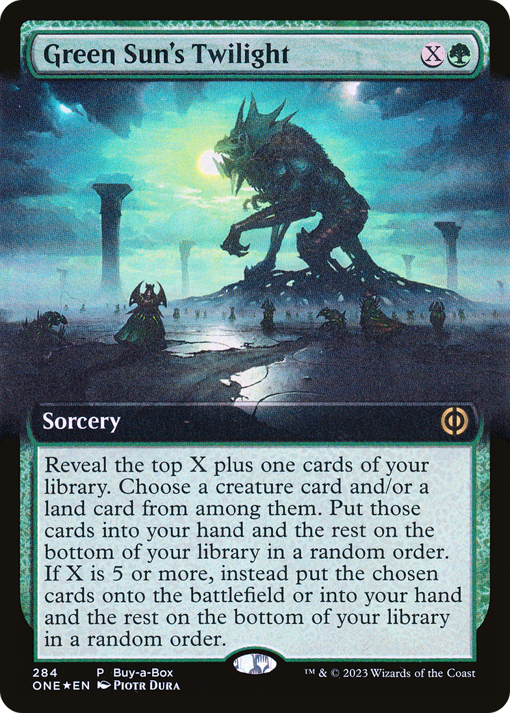 Green Sun's Twilight (Buy-A-Box) (Extended Art) [Phyrexia: All Will Be One] | Rock City Comics