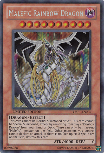 Malefic Rainbow Dragon [YMP1-EN005] Secret Rare | Rock City Comics