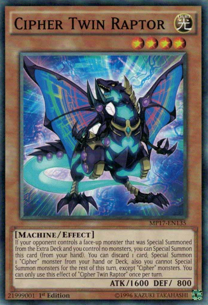 Cipher Twin Raptor [MP17-EN135] Common | Rock City Comics