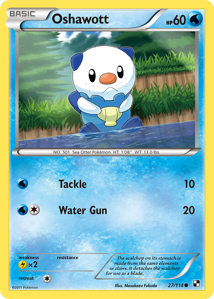 Oshawott (27/114) [Black & White: Base Set] | Rock City Comics