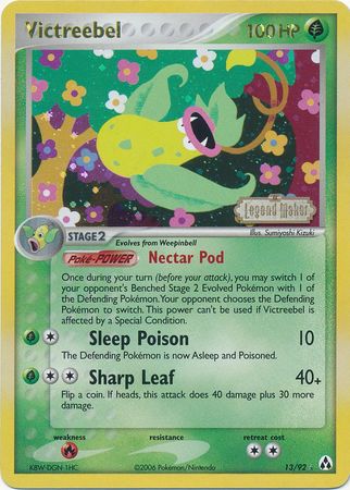 Victreebel (13/92) (Stamped) [EX: Legend Maker] | Rock City Comics