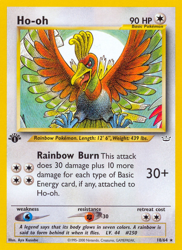 Ho-oh (18/64) [Neo Revelation 1st Edition] | Rock City Comics