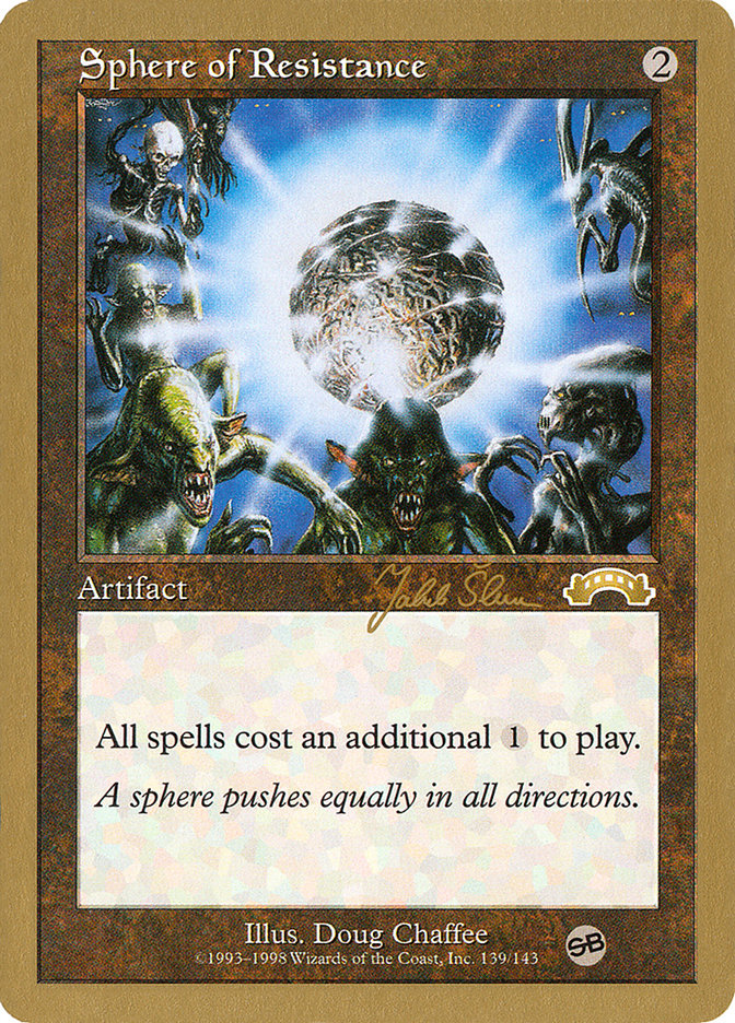 Sphere of Resistance (Jakub Slemr) (SB) [World Championship Decks 1999] | Rock City Comics