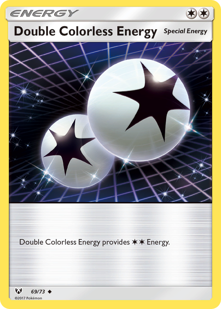 Double Colorless Energy (69/73) [Sun & Moon: Shining Legends] | Rock City Comics