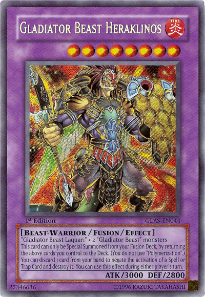 Gladiator Beast Heraklinos [GLAS-EN044] Secret Rare | Rock City Comics