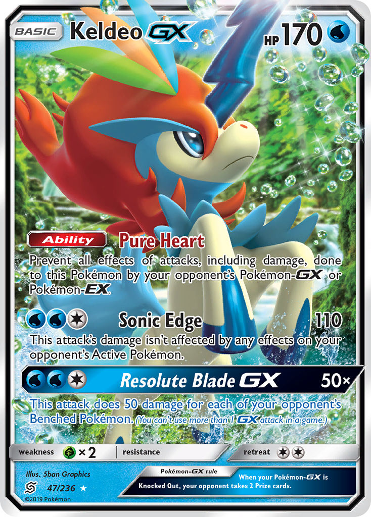 Keldeo GX (47/236) [Sun & Moon: Unified Minds] | Rock City Comics