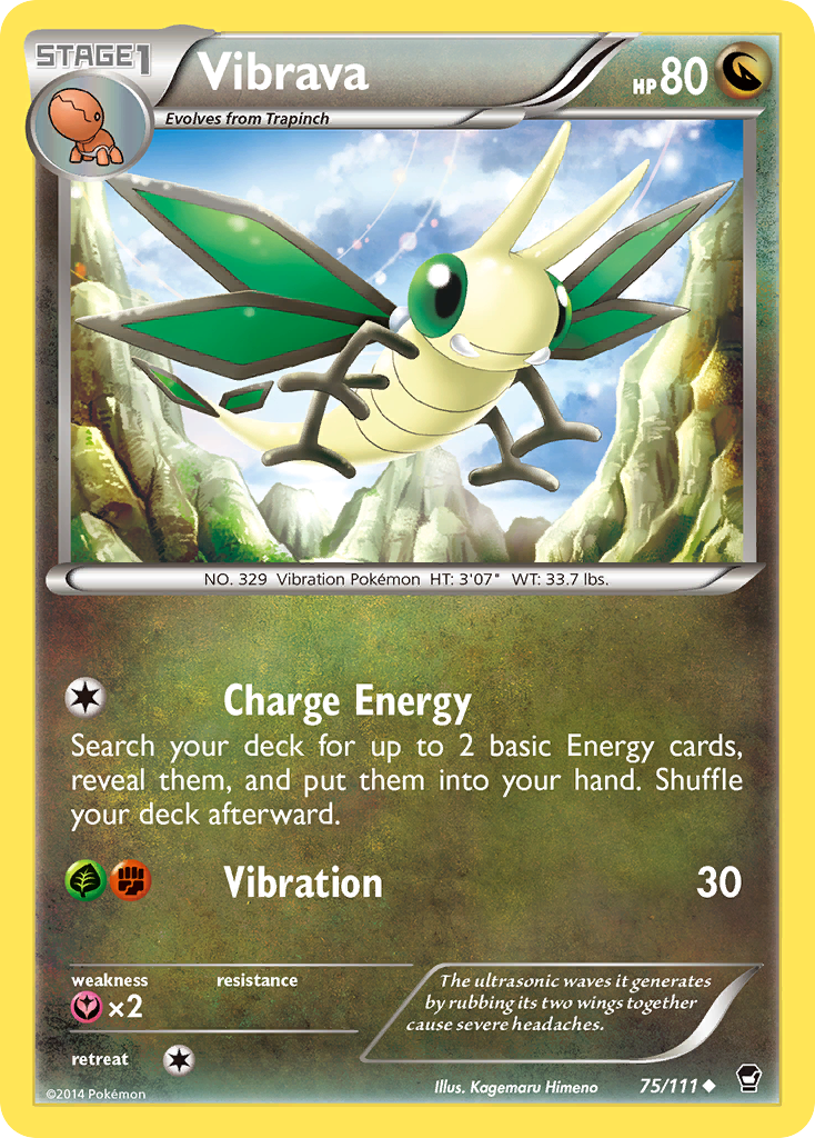 Vibrava (75/111) [XY: Furious Fists] | Rock City Comics