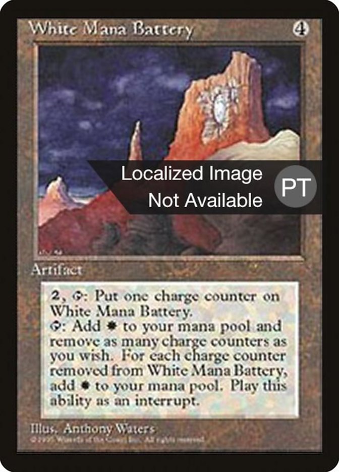 White Mana Battery [Fourth Edition (Foreign Black Border)] | Rock City Comics