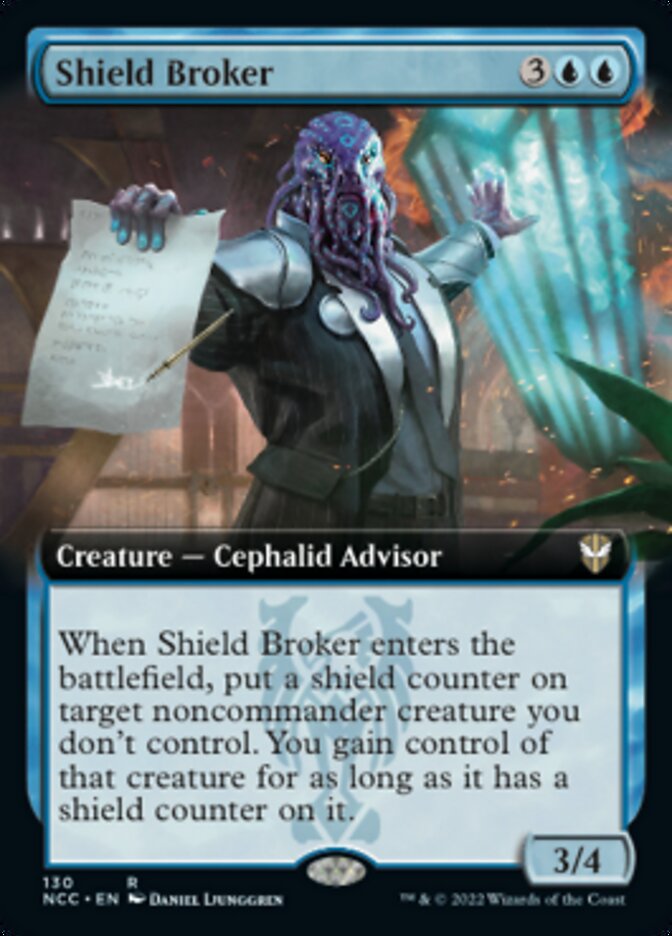 Shield Broker (Extended Art) [Streets of New Capenna Commander] | Rock City Comics