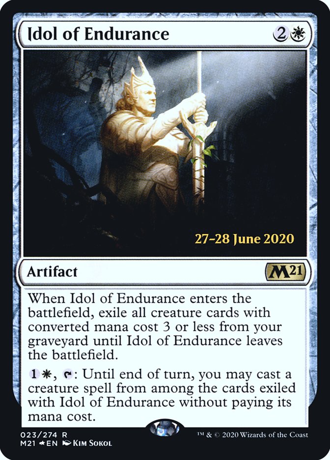 Idol of Endurance  [Core Set 2021 Prerelease Promos] | Rock City Comics