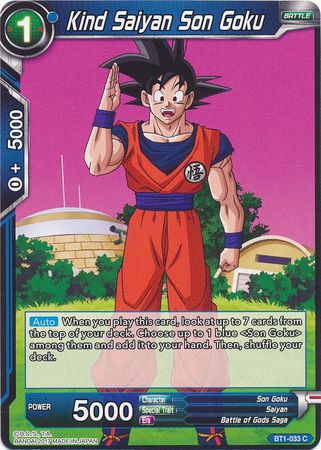 Kind Saiyan Son Goku [BT1-033] | Rock City Comics