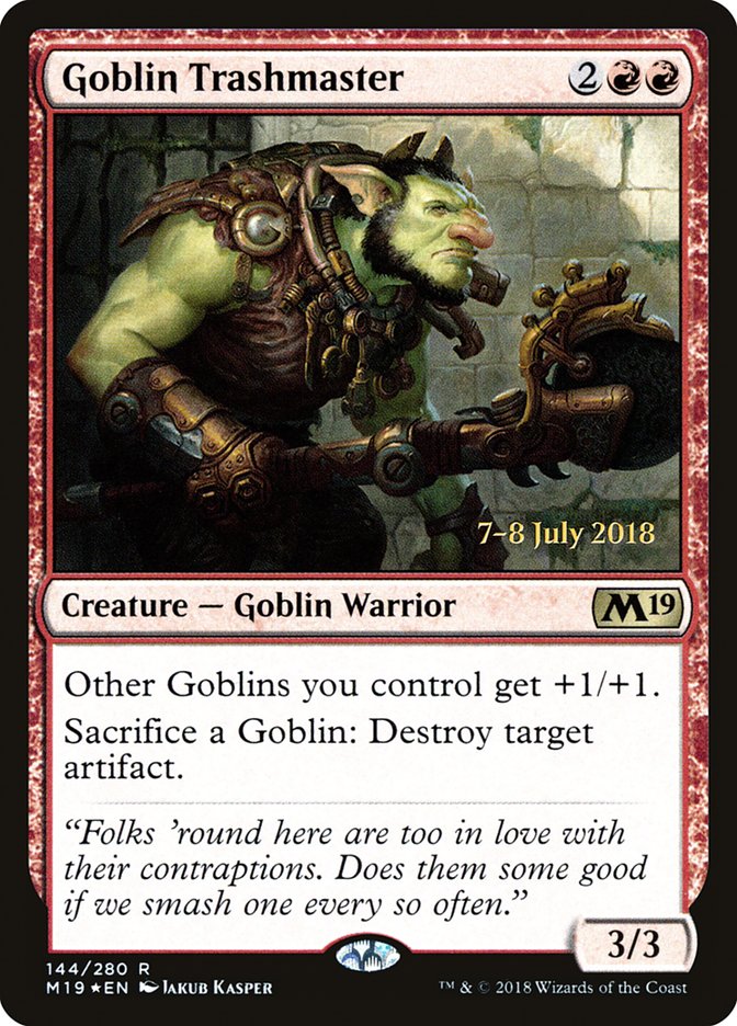 Goblin Trashmaster  [Core Set 2019 Prerelease Promos] | Rock City Comics