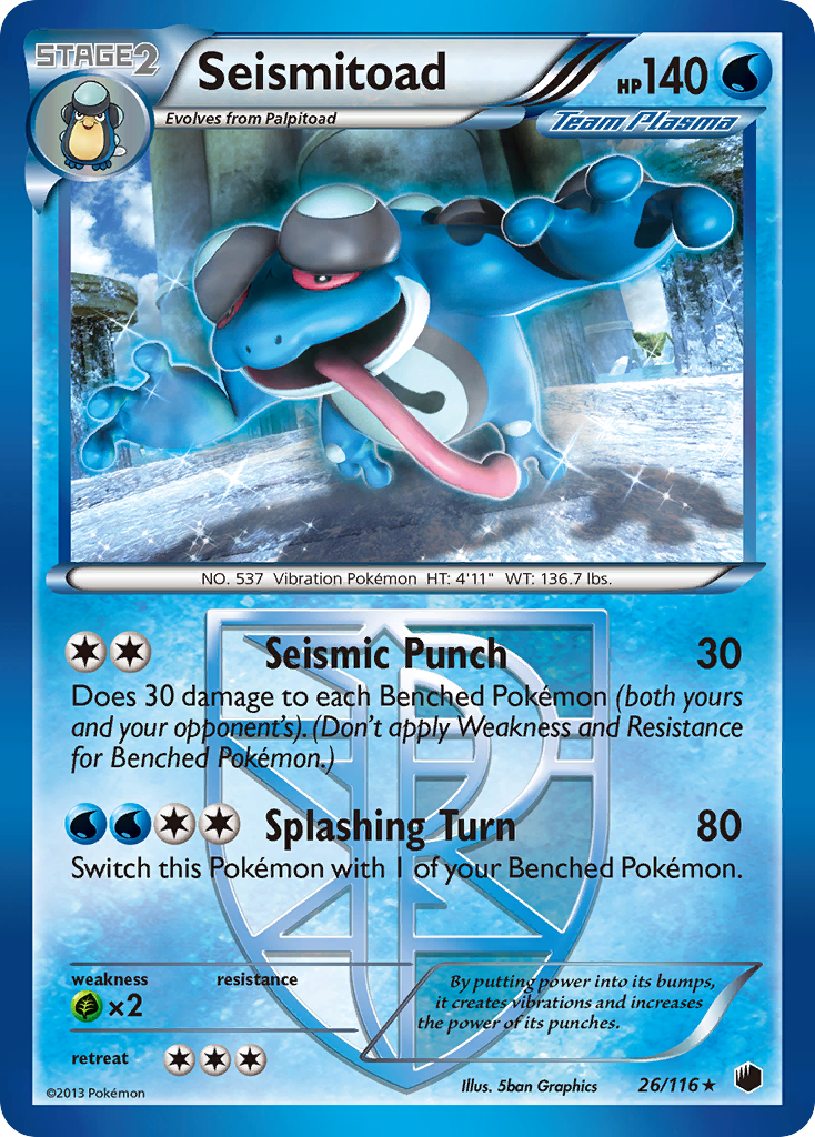 Seismitoad (26/116) [Black & White: Plasma Freeze] | Rock City Comics