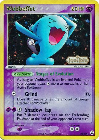 Wobbuffet (28/92) (Stamped) [EX: Legend Maker] | Rock City Comics