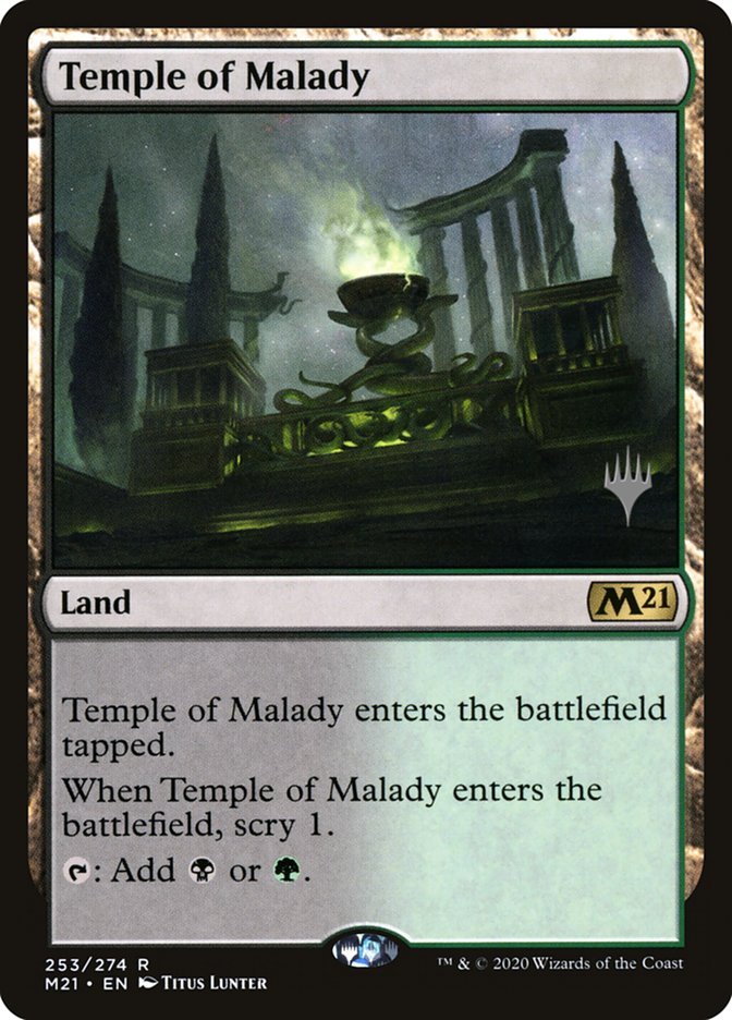 Temple of Malady (Promo Pack) [Core Set 2021 Promos] | Rock City Comics