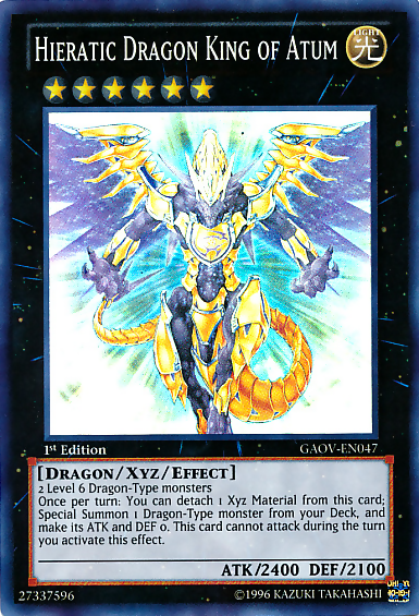 Hieratic Dragon King of Atum [GAOV-EN047] Super Rare | Rock City Comics