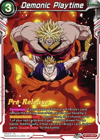 Demonic Playtime (BT15-029) [Saiyan Showdown Prerelease Promos] | Rock City Comics