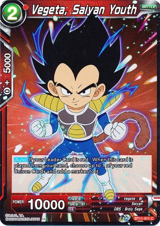 Vegeta, Saiyan Youth [BT11-011] | Rock City Comics