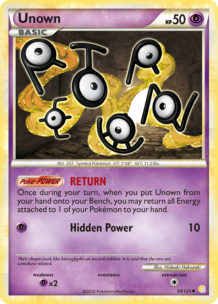 Unown (54/123) [HeartGold & SoulSilver: Base Set] | Rock City Comics