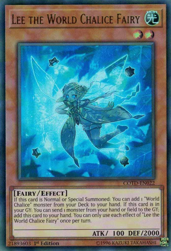 Lee the World Chalice Fairy [COTD-EN022] Ultra Rare | Rock City Comics