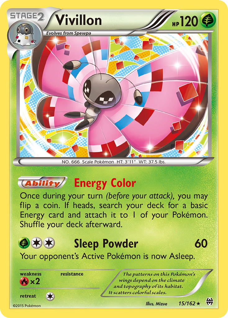 Vivillon (15/162) [XY: BREAKthrough] | Rock City Comics