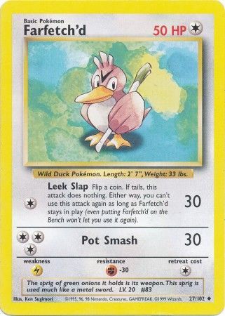 Farfetch'd (27/102) [Base Set Unlimited] | Rock City Comics