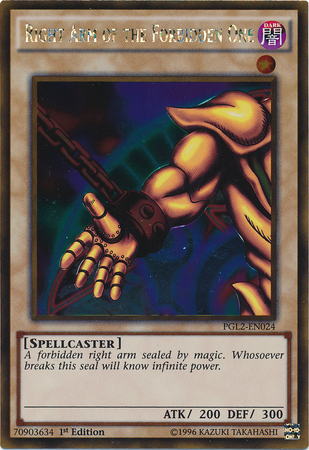 Right Arm of the Forbidden One [PGL2-EN024] Gold Rare | Rock City Comics