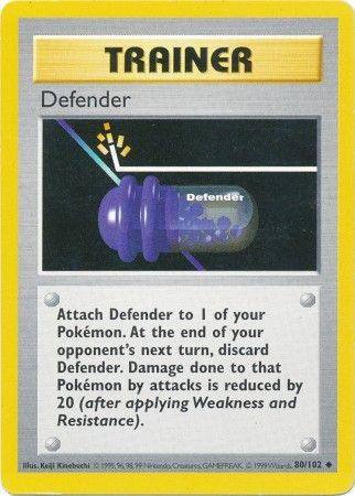 Defender (80/102) [Base Set Shadowless Unlimited] | Rock City Comics