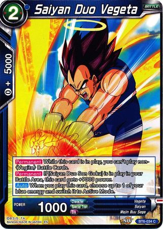 Saiyan Duo Vegeta [BT6-034] | Rock City Comics