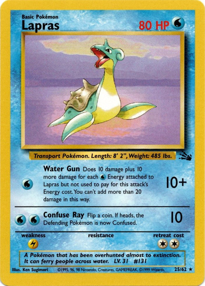 Lapras (25/62) [Fossil Unlimited] | Rock City Comics